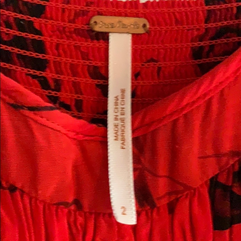 Free People Romper Red Size 2 - Picture 2 of 7